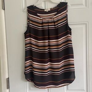 ❤️2/$15 or 3/$21❤️Loft Women's Striped Sleeveless Top, Size Medium